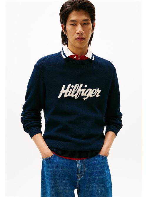 seasonal graphic cotton cneck Tommy Hilfiger | MW0MW41647C1G.C1G